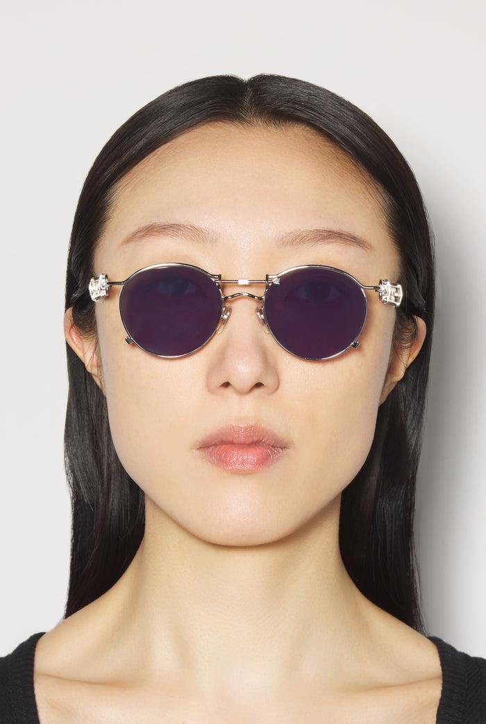 Jean Paul Gaultier Les Lunettes De Soleil 56-0174 Argentées Argent