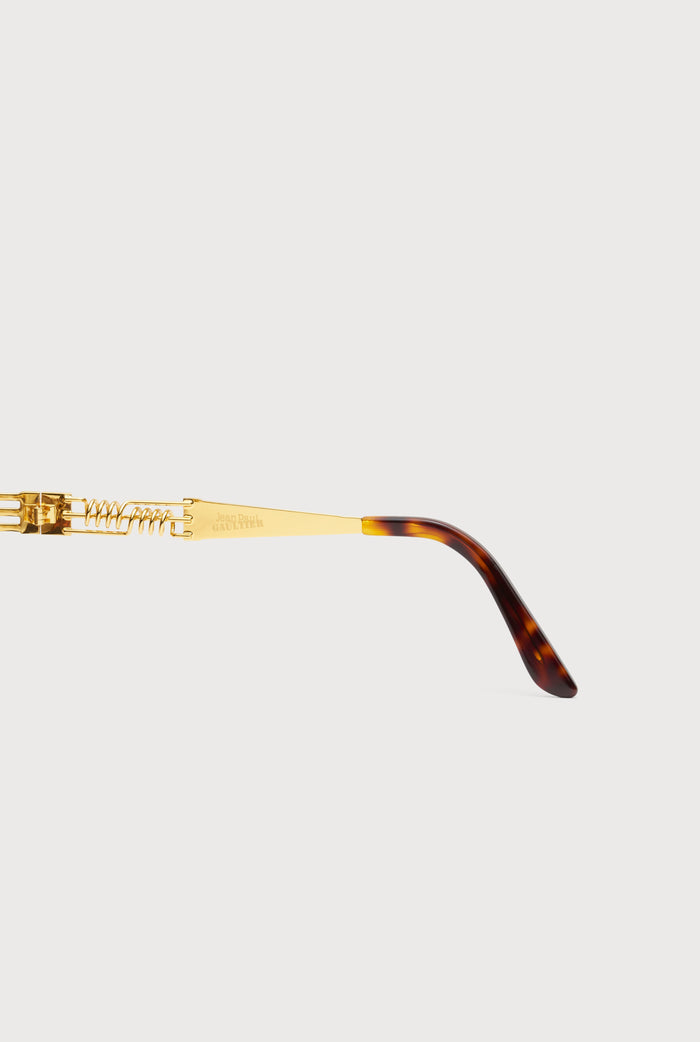 Jean Paul Gaultier Les Lunettes De Soleil 56-6106 Dorées Or