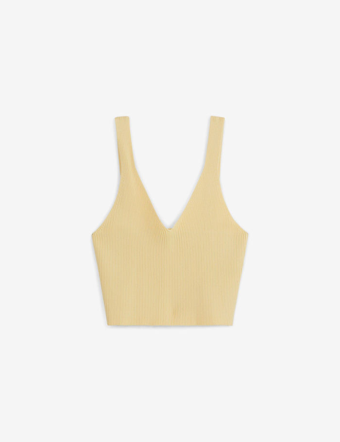 jennyfer Crop top en maille vanille