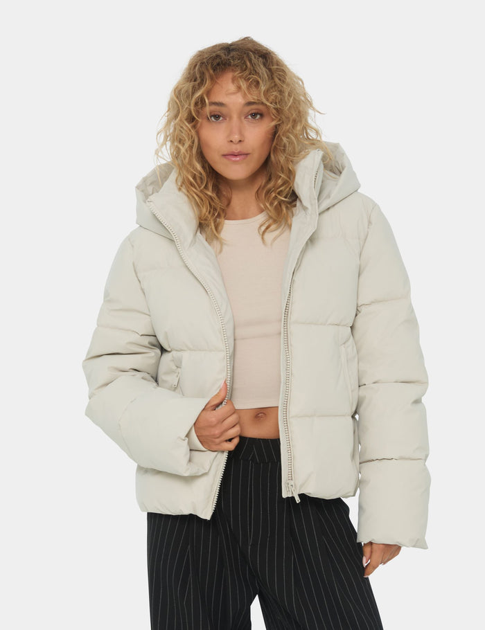 jennyfer Doudoune à capuche crème