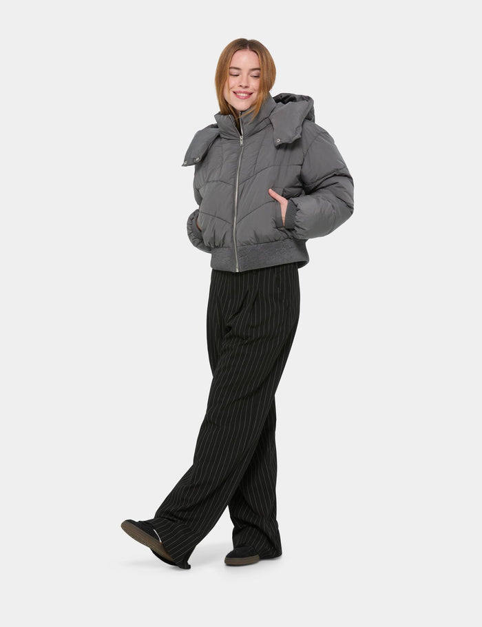 jennyfer Doudoune matelassée grise foncée
