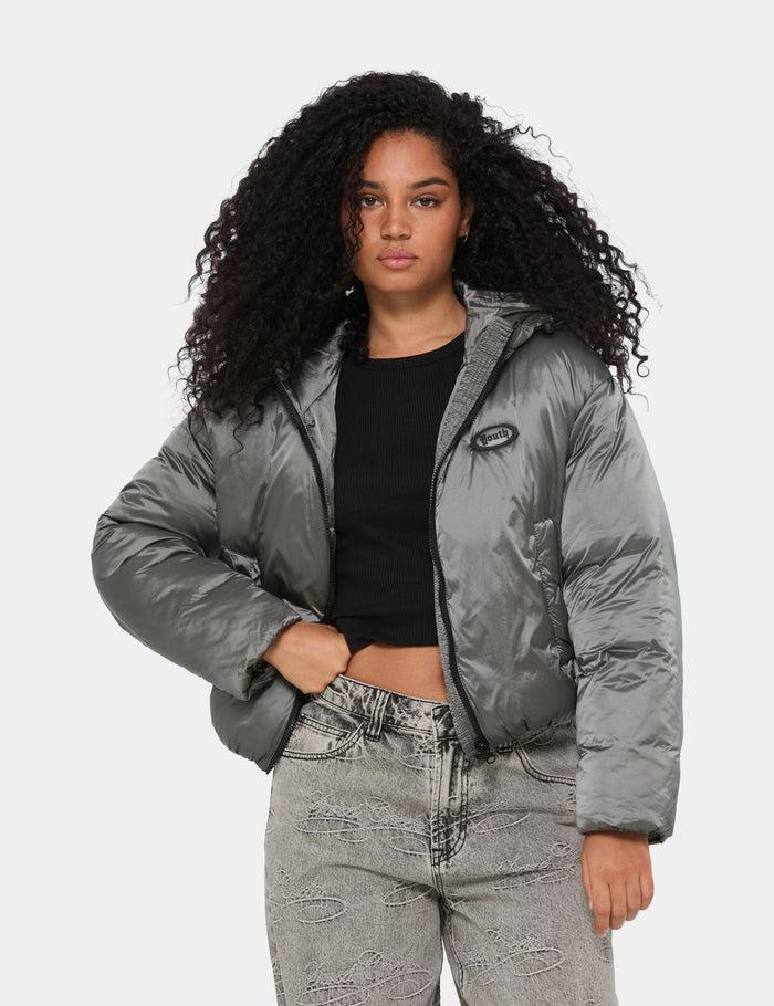 jennyfer Doudoune matelassée grise