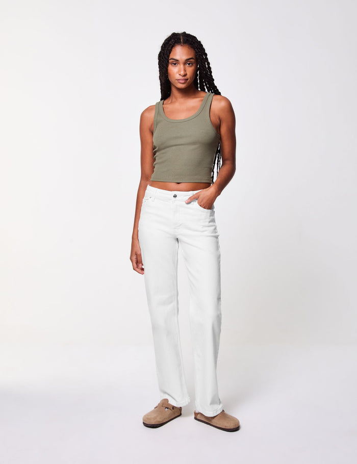 jennyfer Jean coupe staight écru