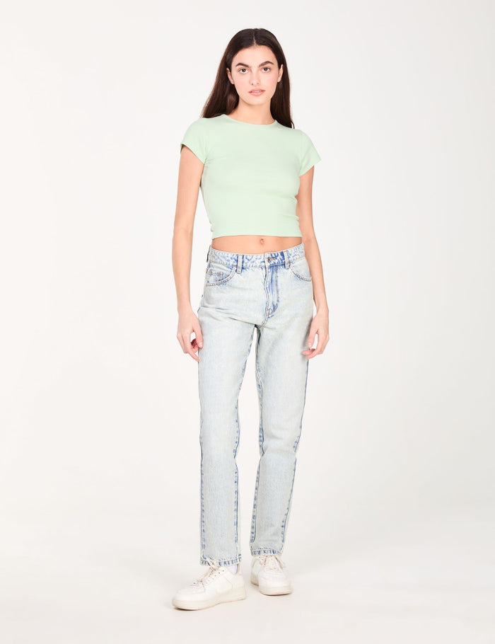 jennyfer Jean mom bleu ciel