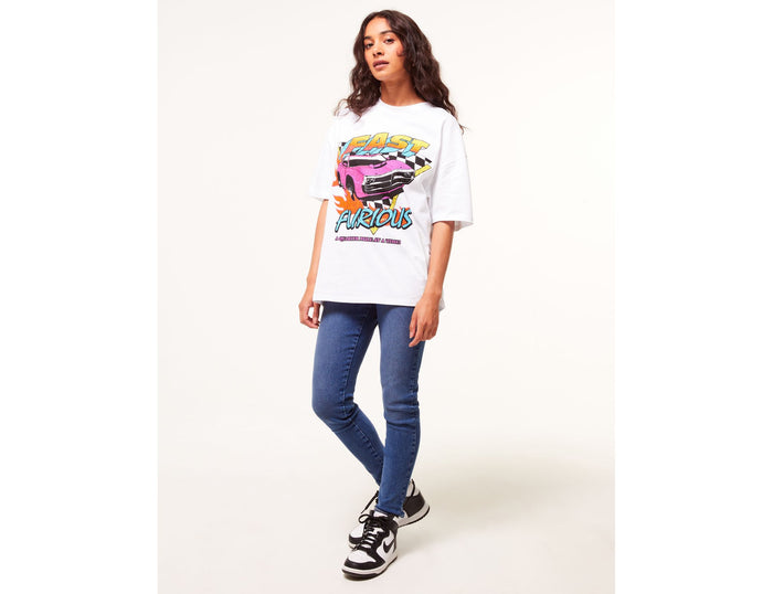 jennyfer Jean skinny taille haute bleu