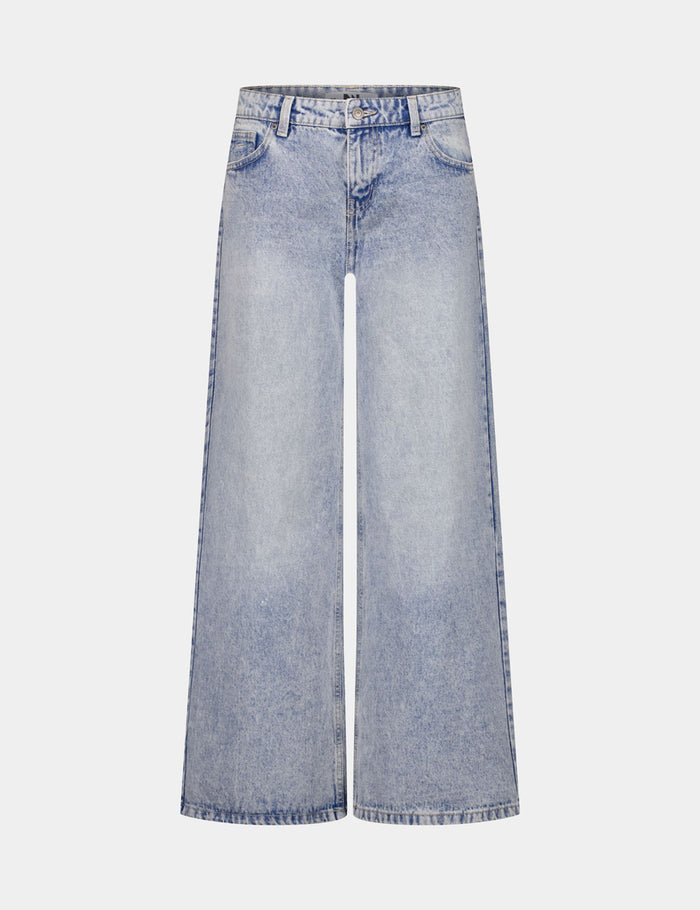 jennyfer Jean wide leg taille basse bleu