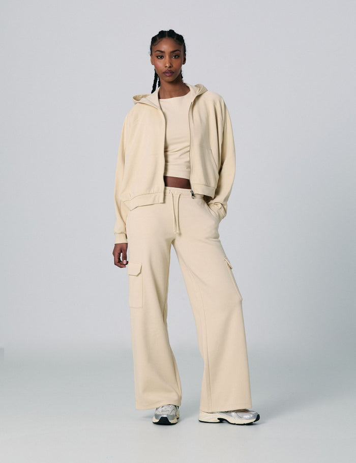 jennyfer Jogging cargo beige clair