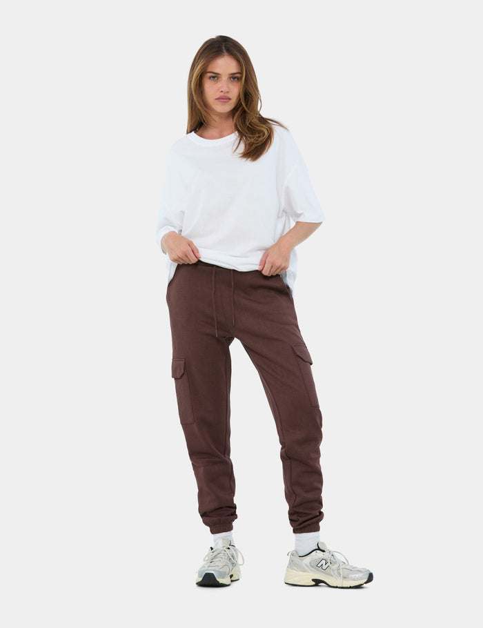 jennyfer Jogging cargo marron foncé