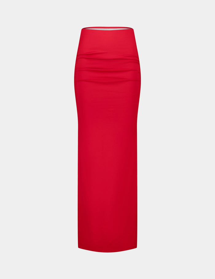 jennyfer Jupe à fronces rouge vif