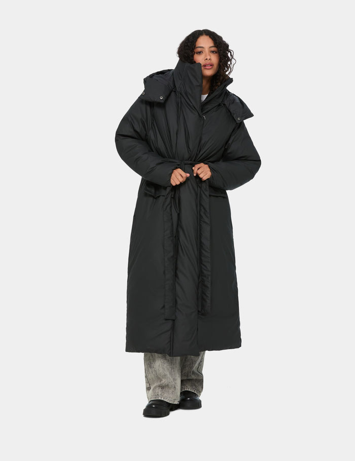jennyfer Longue doudoune imperméable noire