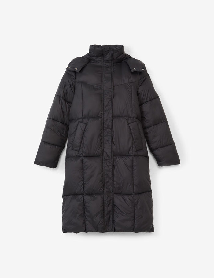 jennyfer Longue doudoune noire matelassée