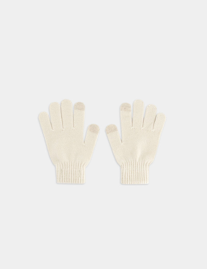 jennyfer Lot de 2 paires de gants marron et crème