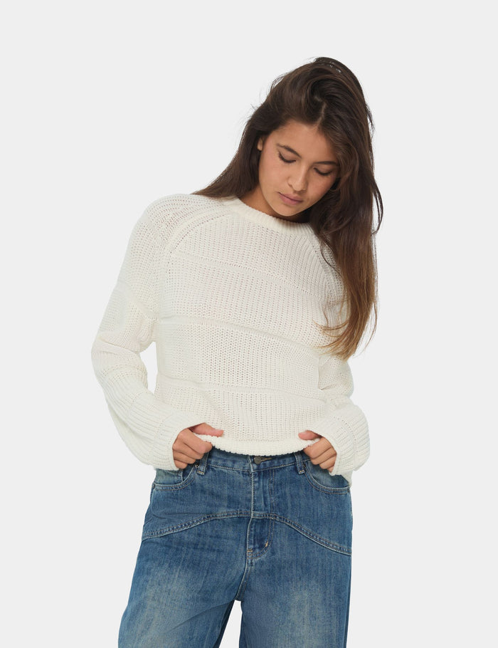 jennyfer Maille ajourée écru