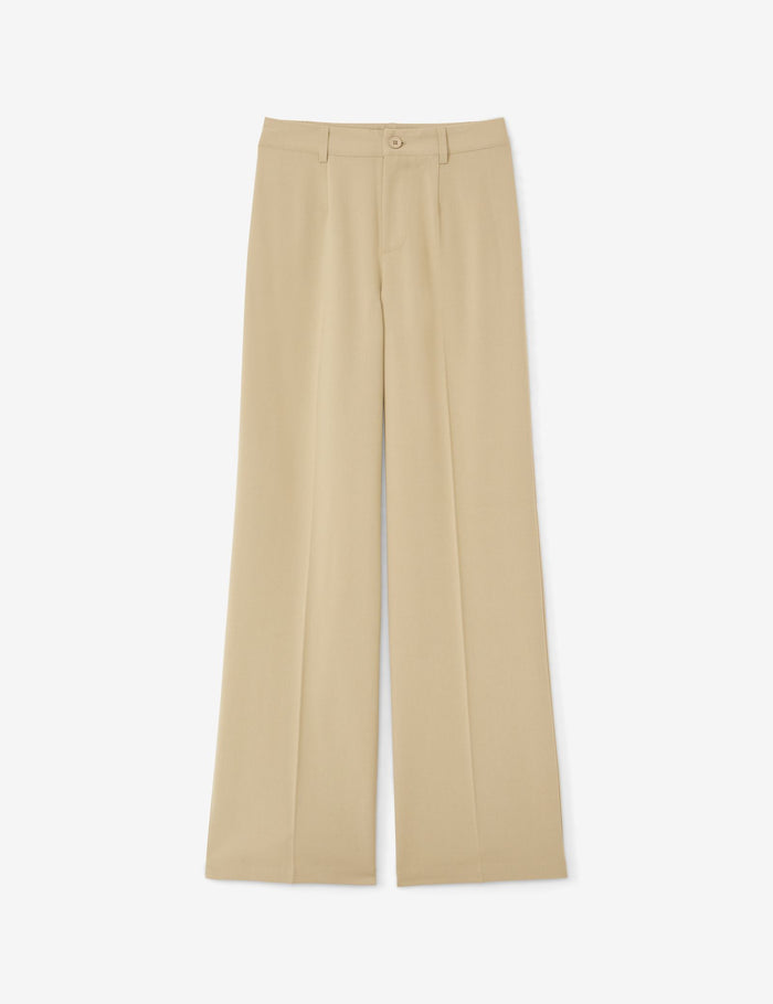 jennyfer Pantalon ample palazzo beige kaki