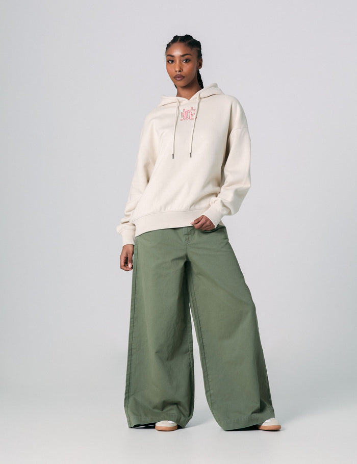 jennyfer Pantalon wide leg taille basse kaki