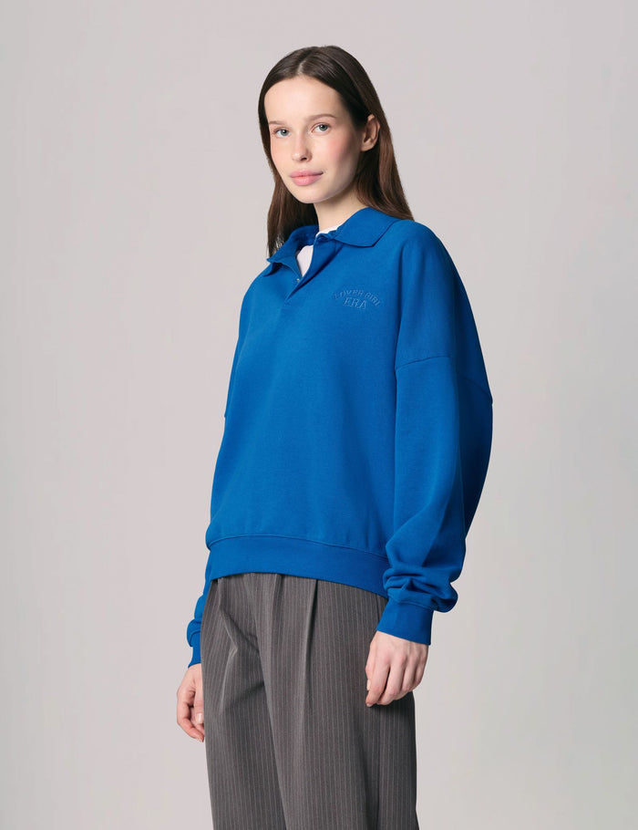 jennyfer Polo oversize bleu ocean