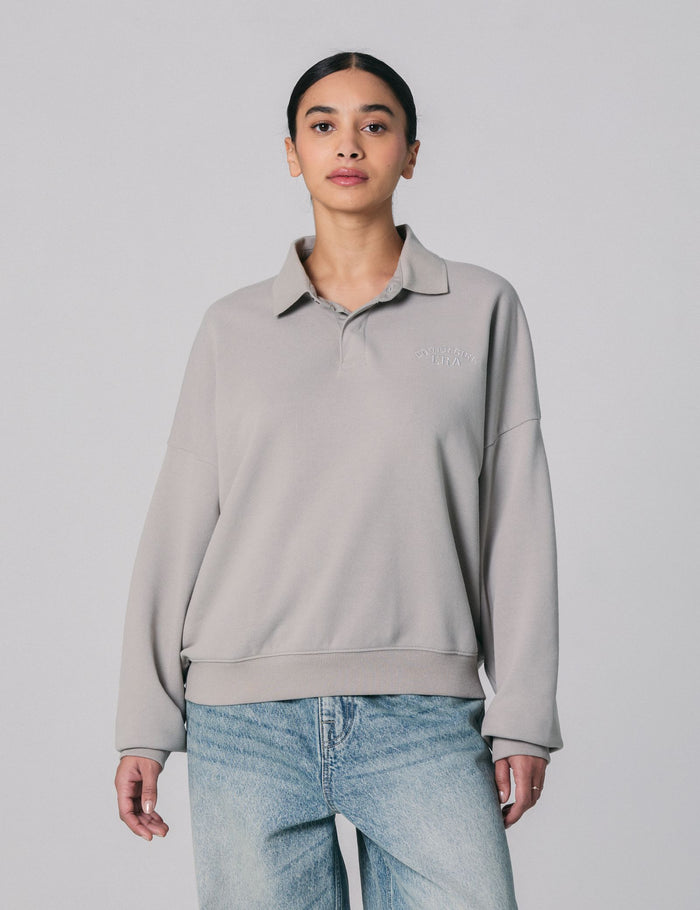 jennyfer Polo oversize gris clair