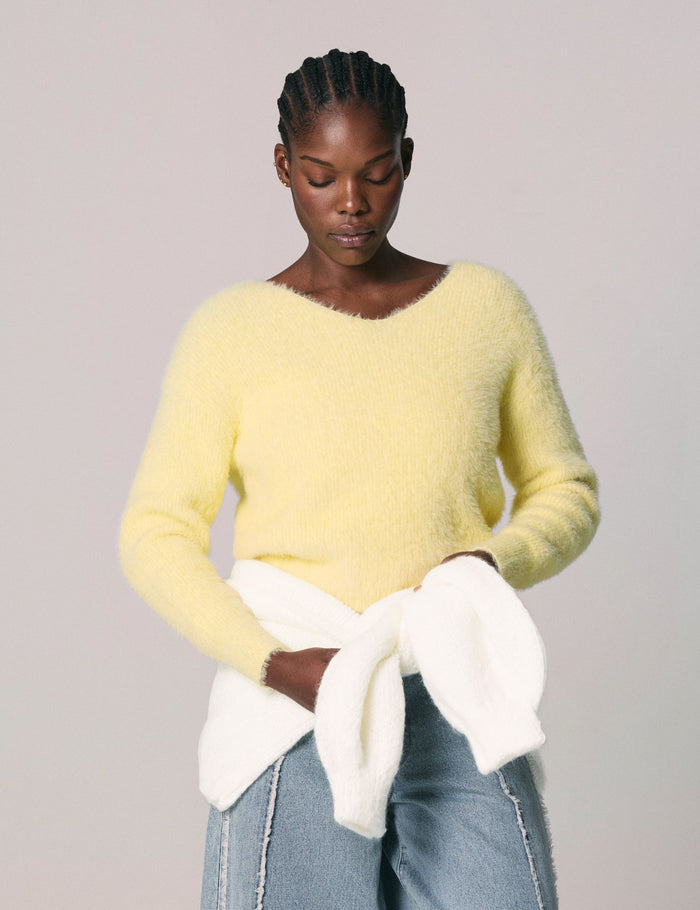 jennyfer Pull oversize doux vanille