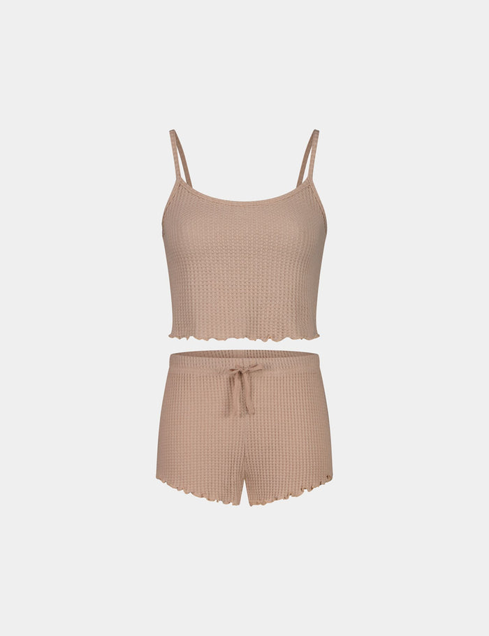 jennyfer Pyjama top et shorty bois de rose