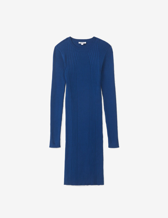 jennyfer Robe longue col en V bleu éléctrique
