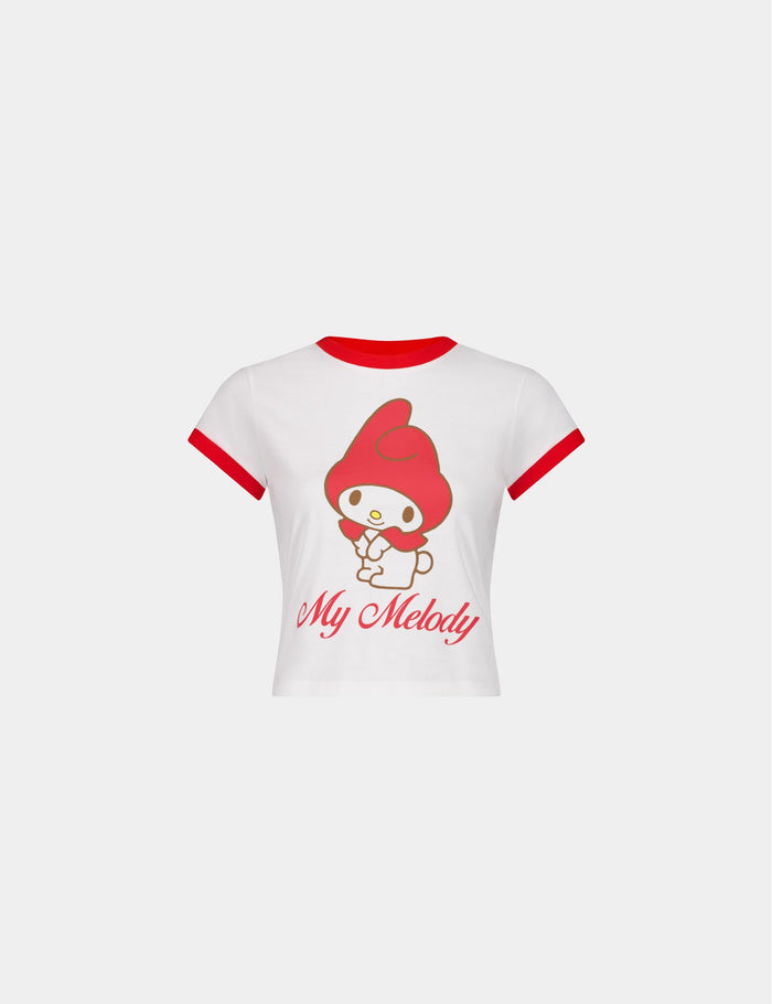 jennyfer Set de pyjama Hello Kitty rouge et blanc
