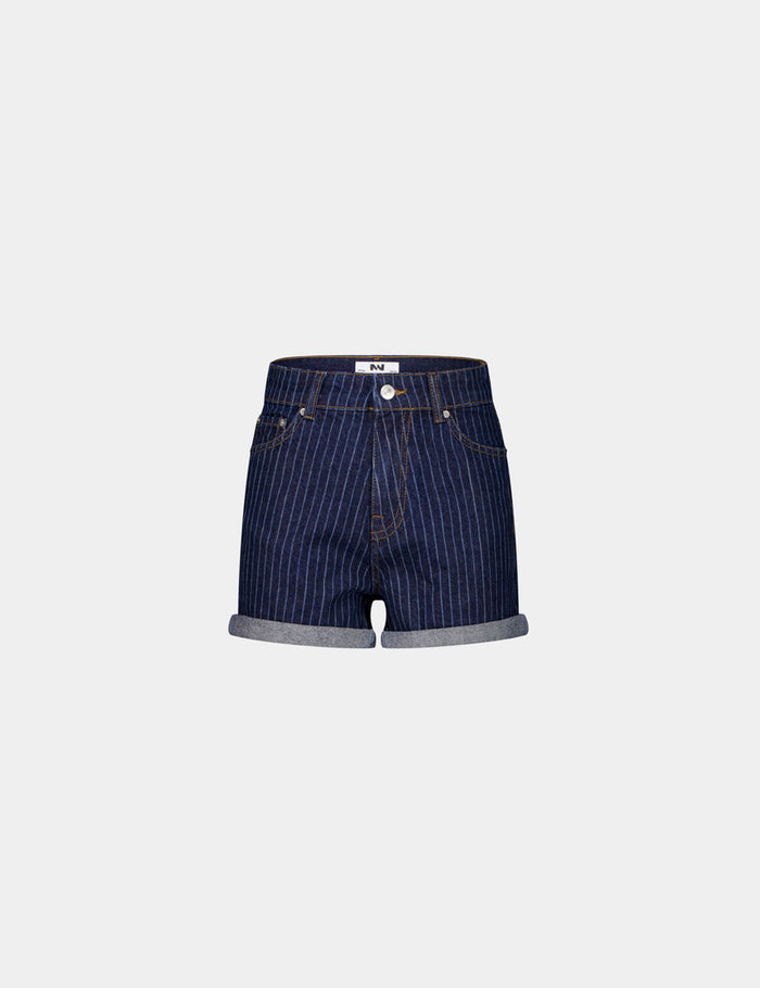 jennyfer Short en jean bleu taille basse