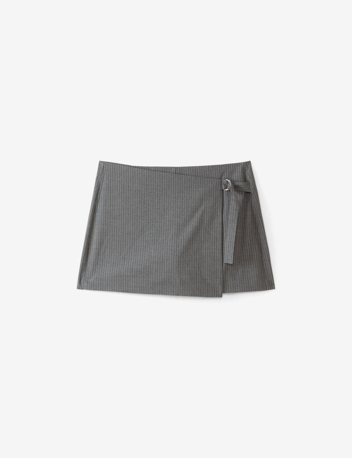jennyfer Short portefeuille gris foncé à rayures