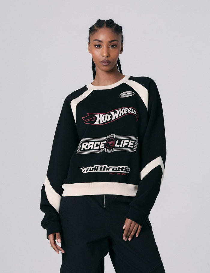 jennyfer Sweat Hot Wheels x Jennyfer noir