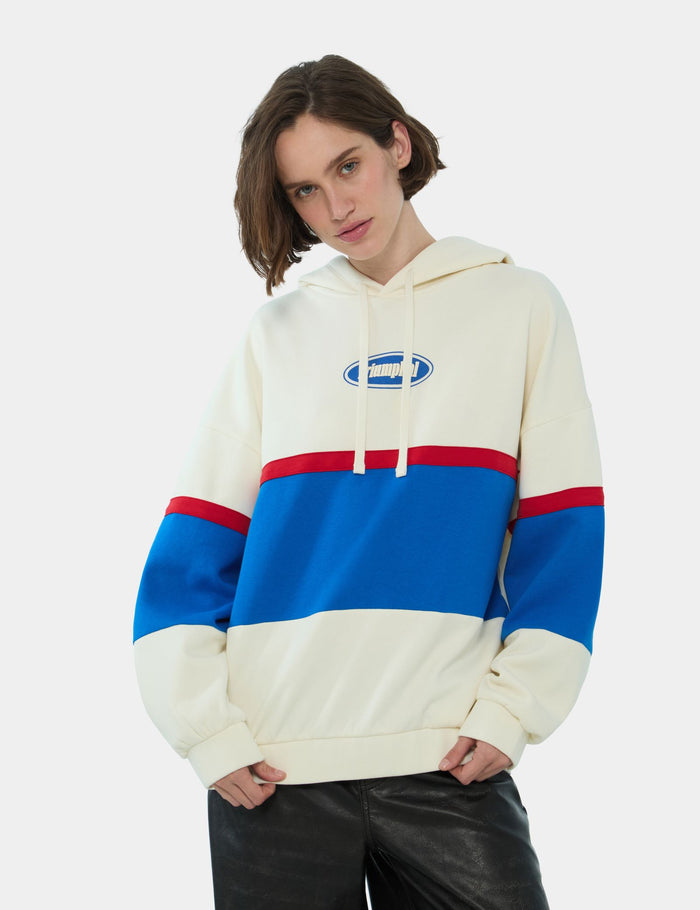 jennyfer Sweat oversize à capuche sable à message