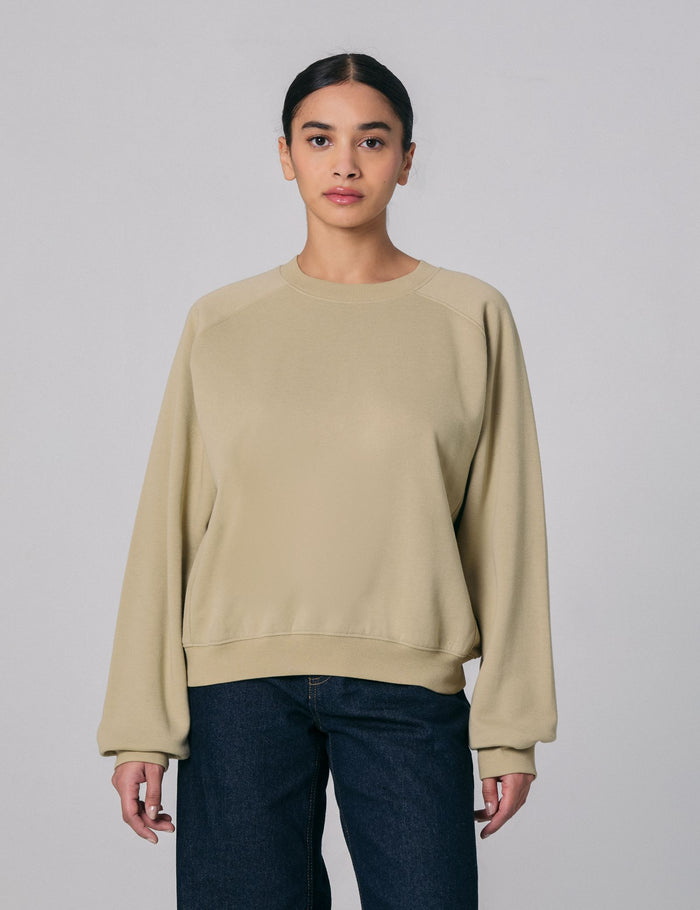 jennyfer Sweat oversize beige kaki