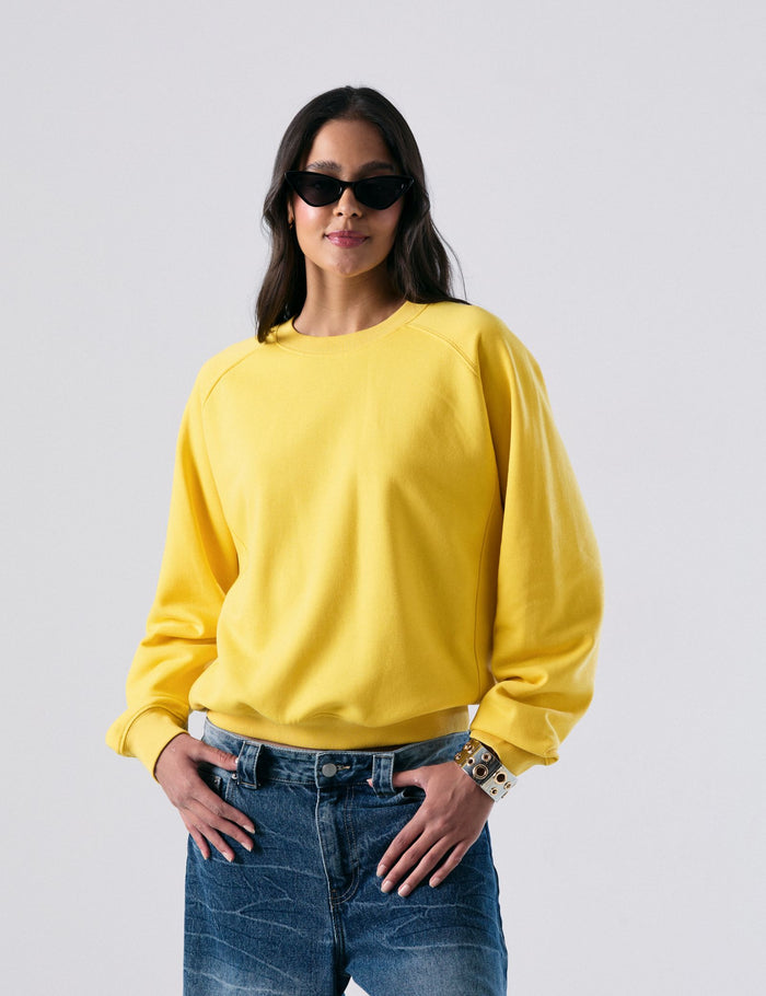 jennyfer Sweat oversize jaune
