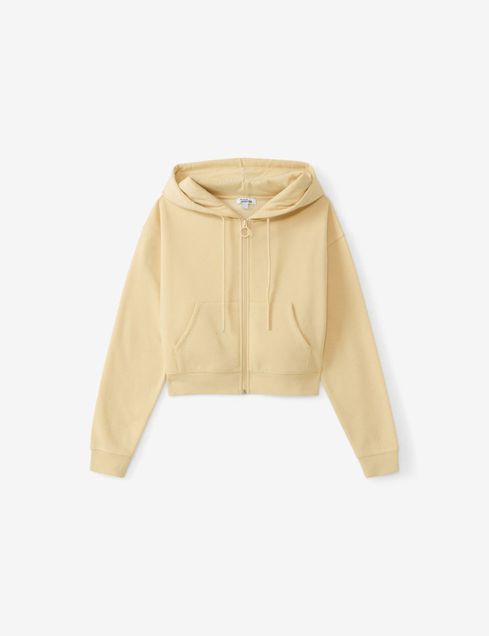 jennyfer Sweat oversize zippé beige moyen