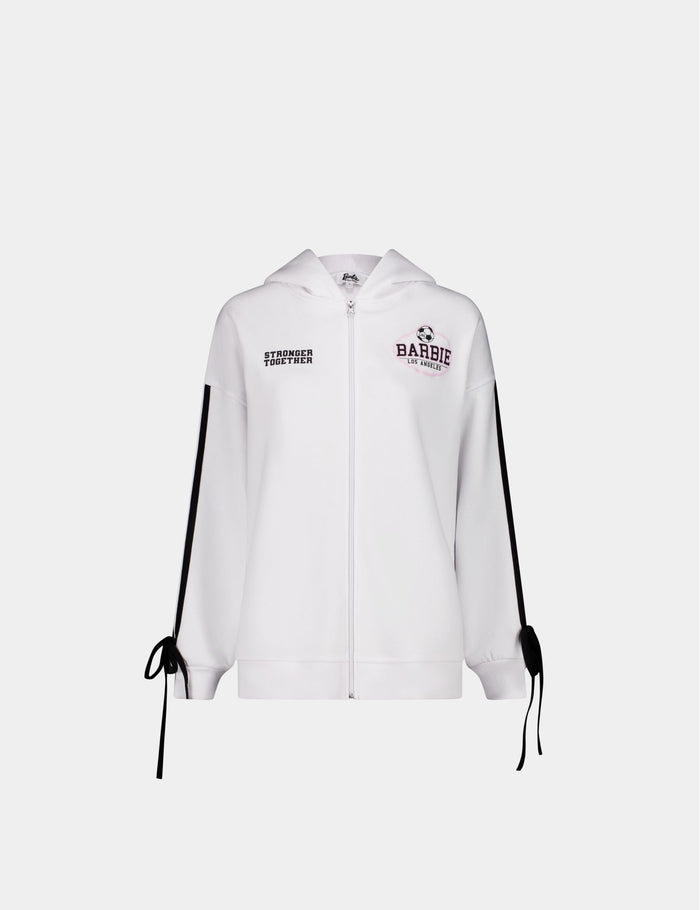 jennyfer Sweat zippé Barbie x Jennyfer blanc
