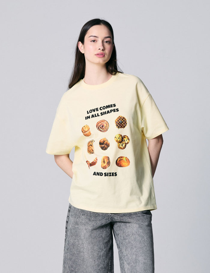 jennyfer T-shirt à motif vanille