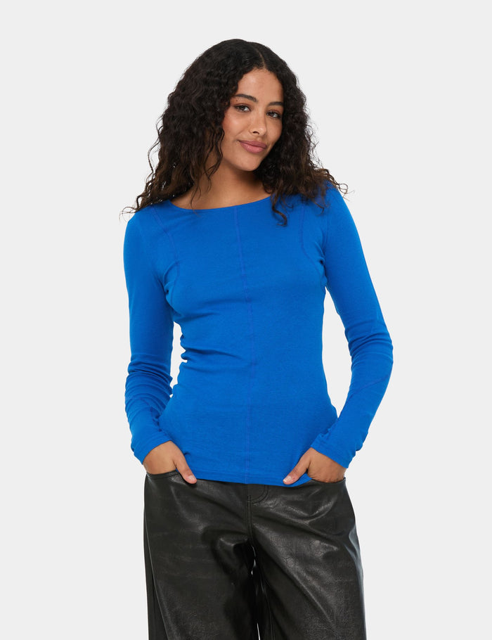 jennyfer T-shirt avec surpiqures bleu ocean