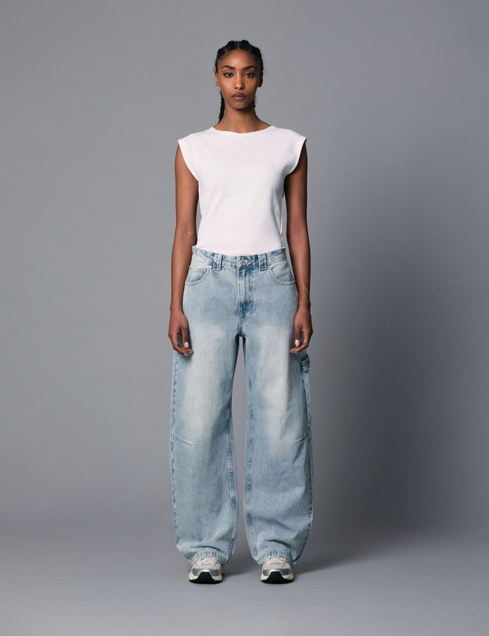 jennyfer T-shirt blanc manches courtes