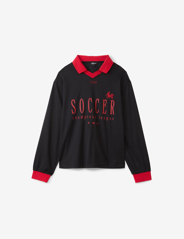 jennyfer T-shirt de foot à manches longues noir