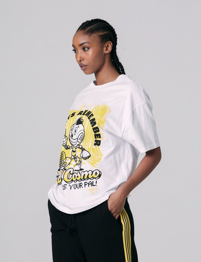 jennyfer T-shirt Electric State x Jennyfer blanc