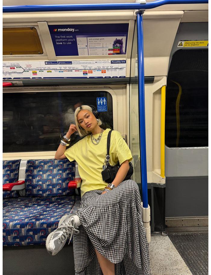 jennyfer T-shirt jaune clair