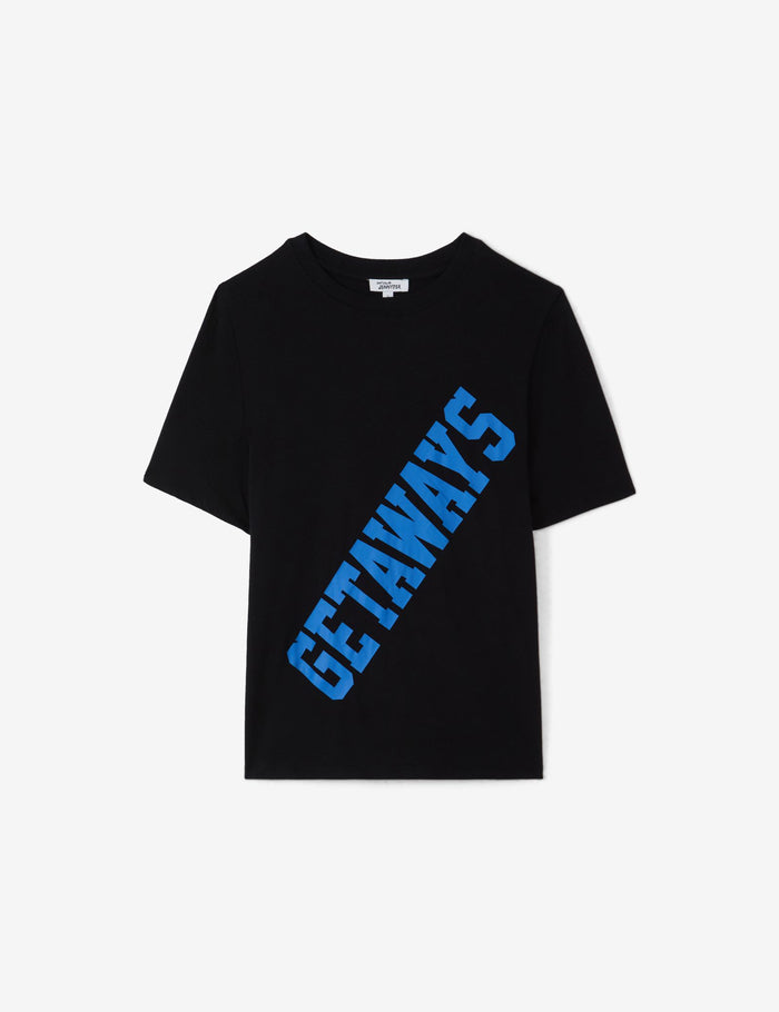 jennyfer T-shirt noir à message