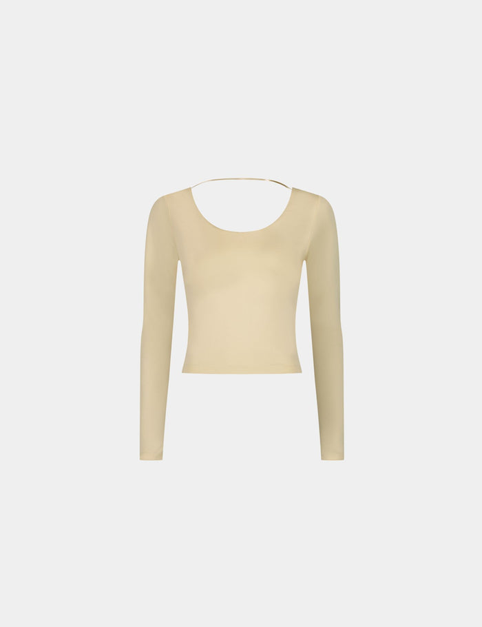 jennyfer T-shirt satiné beige clair