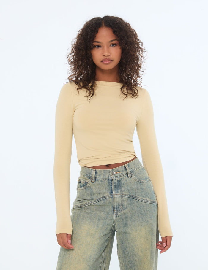 jennyfer Top beige moyen