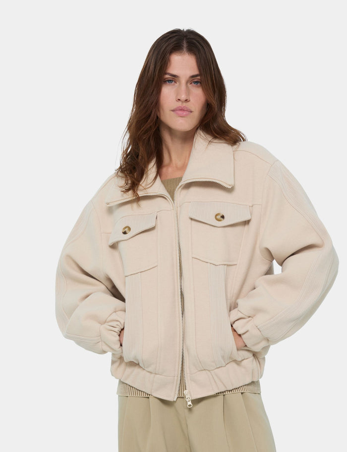 jennyfer Veste bombers crème