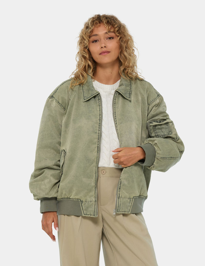 jennyfer Veste bombers verte