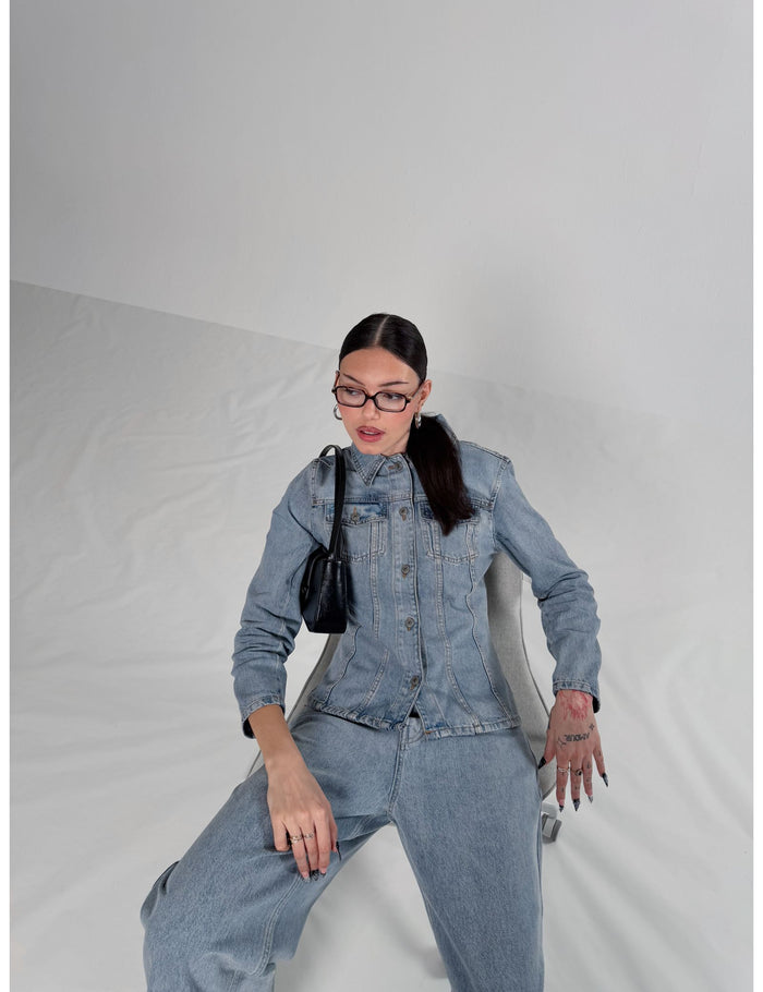 jennyfer Veste en jean ajustée bleu