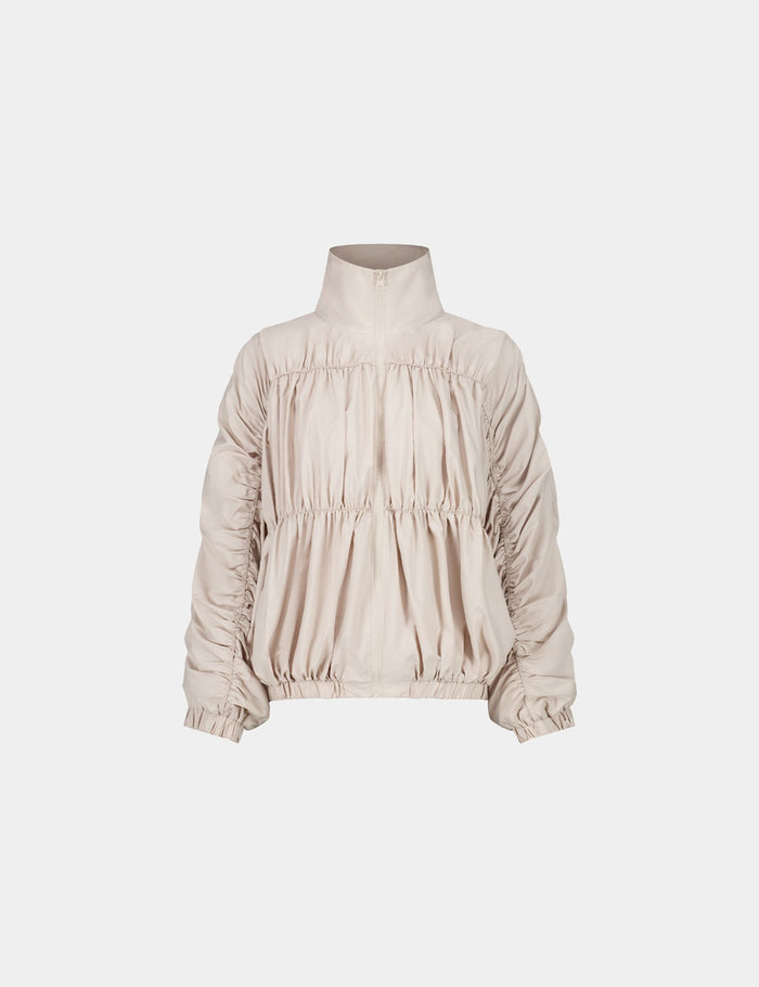 jennyfer Veste imperméable froncé crème