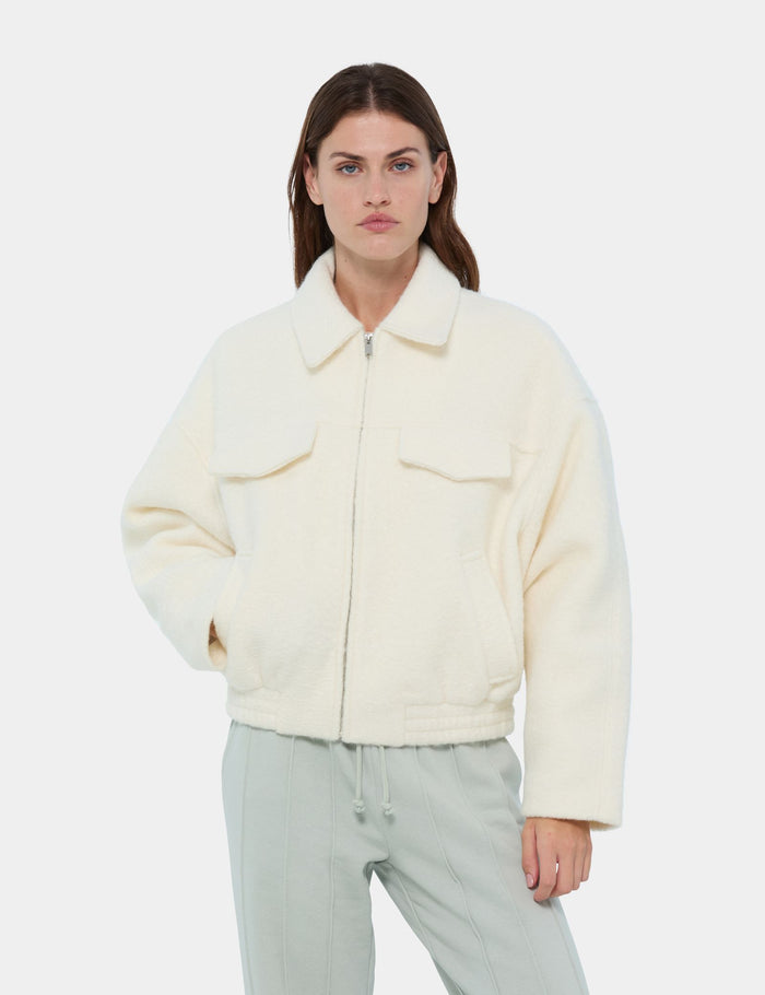 jennyfer Veste polaire sable