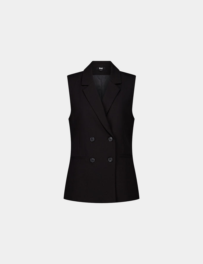 jennyfer Veste tailleur sans manche noire