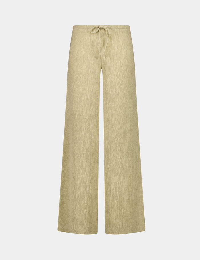 jennyfer Pantalon fluide en matière crêpe beige kaki