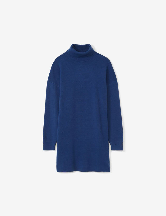 jennyfer Robe-pull courte col roulé bleu électrique